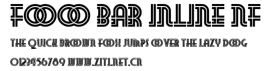Foo Bar Inline NF.ttf字體轉換器圖片