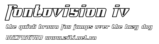Fontovision IV.ttf字體轉換器圖片