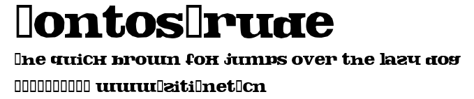 FontosCrude.ttf字體轉換器圖片
