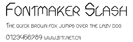 Fontmaker Slash.ttf字體轉換器圖片