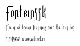 FonteinSSK.ttf字體轉換器圖片