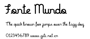 Fonte Mundo.ttf字體轉換器圖片