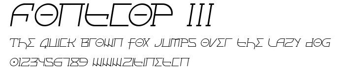 Fontcop III.ttf字體轉換器圖片