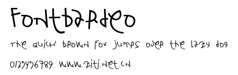 Fontbardeo.ttf字體轉換器圖片