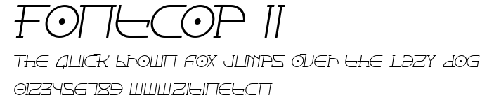 Fontcop II.ttf字體轉換器圖片