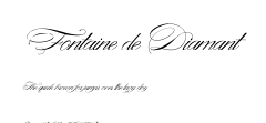 Fontaine de Diamant.ttf字體轉換器圖片