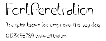 FontPenetration.ttf字體轉換器圖片