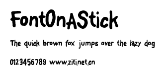 FontOnAStick.ttf字體轉換器圖片