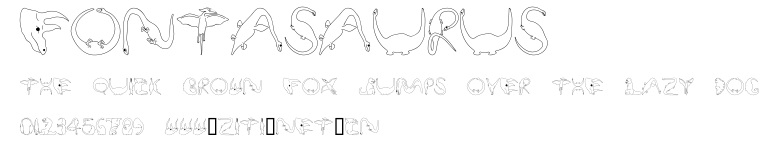 FontaSaurus.ttf字體轉換器圖片