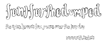 FontForTheDumped.ttf字體轉換器圖片