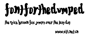 FontForTheDumped.ttf字體轉換器圖片