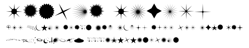 FontCo Flares.ttf字體轉換器圖片