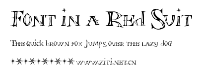 Font in a Red Suit.ttf字體轉換器圖片