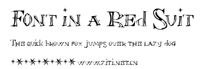 Font in a Red Suit.ttf字體轉換器圖片