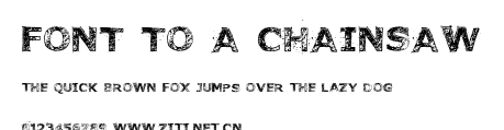Font to a Chainsaw.ttf字體轉換器圖片