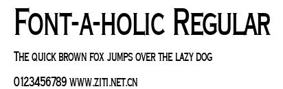 Font-a-holic Regular.ttf字體轉換器圖片