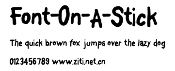 Font-On-A-Stick.ttf字體轉換器圖片