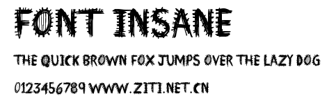 Font Insane.ttf字體轉換器圖片