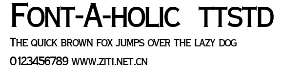 Font-A-holic ttstd.ttf字體轉換器圖片