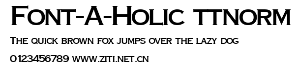 Font-A-Holic ttnorm.ttf字體轉換器圖片