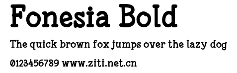 Fonesia Bold.ttf字體轉換器圖片