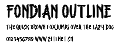 Fondian Outline.ttf字體轉換器圖片