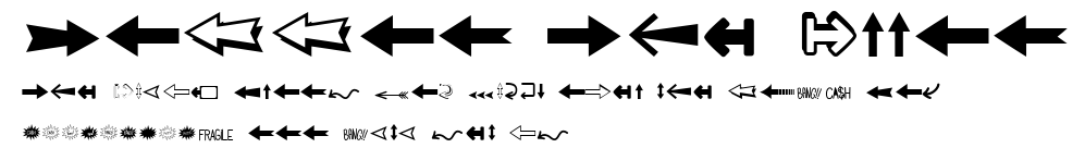 Follow The Arrow.ttf字體轉換器圖片