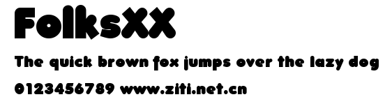FolksXX.ttf字體轉換器圖片