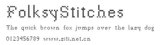 FolksyStitches.ttf字體轉換器圖片