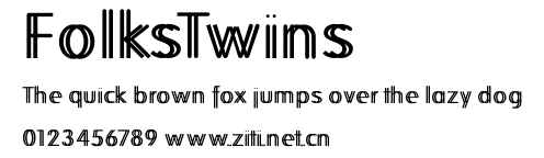 FolksTwins.ttf字體轉換器圖片