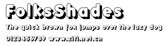 FolksShades.ttf字體轉換器圖片