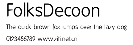 FolksDecoon.ttf字體轉換器圖片