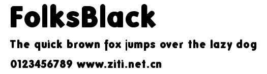 FolksBlack.ttf字體轉換器圖片