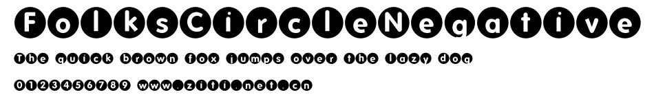 FolksCircleNegative.ttf字體轉換器圖片