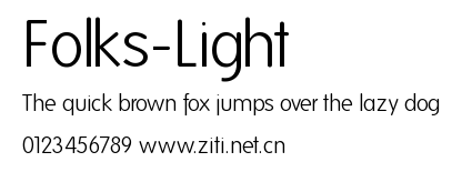 Folks-Light.ttf字體轉換器圖片