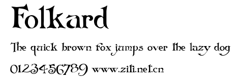 Folkard.ttf字體轉換器圖片
