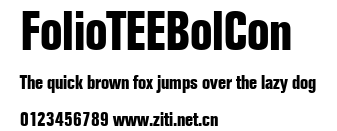 FolioTEEBolCon.ttf字體轉換器圖片