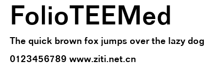 FolioTEEMed.ttf字體轉換器圖片