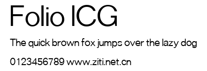 Folio ICG.ttf字體轉換器圖片