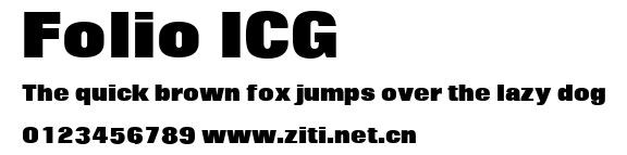 Folio ICG.ttf字體轉換器圖片
