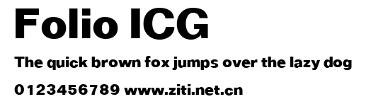 Folio ICG.ttf字體轉換器圖片