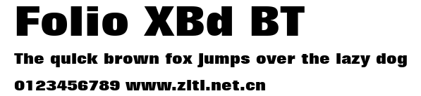 Folio XBd BT.ttf字體轉換器圖片