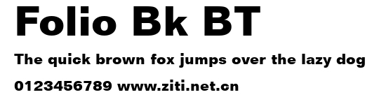 Folio Bk BT.ttf字體轉換器圖片