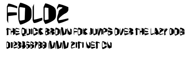 Foldz.ttf字體轉換器圖片