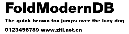 FoldModernDB.ttf字體轉換器圖片
