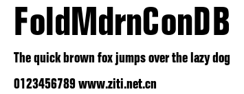 FoldMdrnConDB.ttf字體轉換器圖片