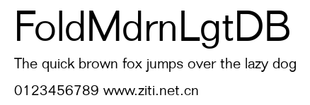 FoldMdrnLgtDB.ttf字體轉換器圖片