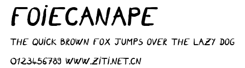 FoieCanape.ttf字體轉換器圖片