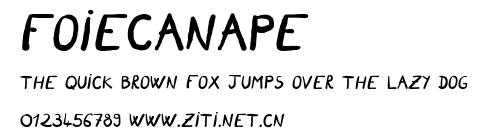 FoieCanape.otf字體轉換器圖片
