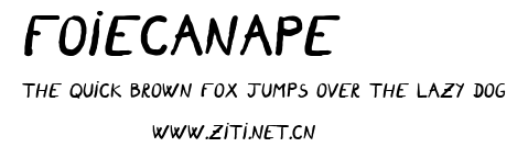 FoieCanape.ttf字體轉換器圖片